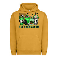 Pigment Peanut Butter tis' the season soccer coffee cups Urban Hoodie - Zillion Design Studio