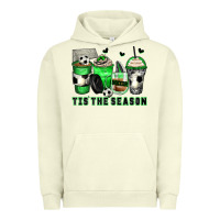 Pigment Pistachio tis' the season soccer coffee cups Urban Hoodie - Zillion Design Studio