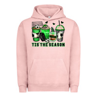 Pigment Salmon tis' the season soccer coffee cups Urban Hoodie - Zillion Design Studio