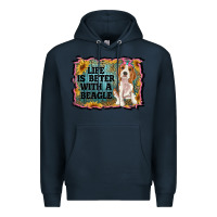 Navy life is better with a beagle Premium Hoodie - RanaPortraitStore