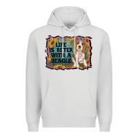 Dove Grey life is better with a beagle Premium Hoodie - RanaPortraitStore