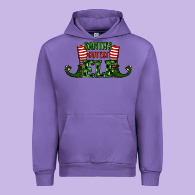 Santa's Cutest Elf Christmas Urban Hoodie Designed By Ranaportraitstore
