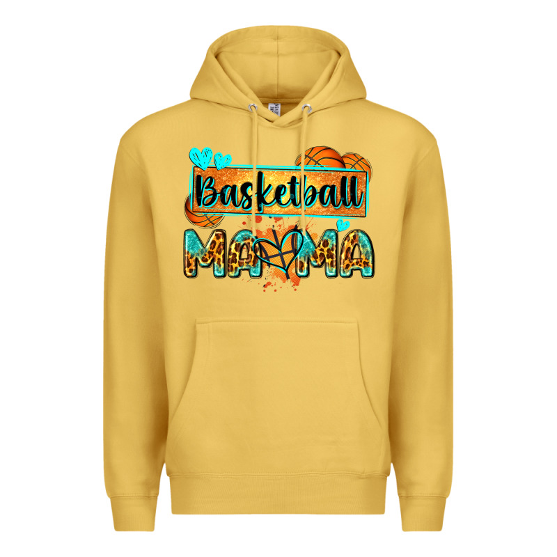 Basketball Mama With Leopard Premium Hoodie by Zillion Design Studio | Teevron