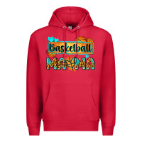 Cardinal basketball mama with leopard Premium Hoodie - Zillion Design Studio