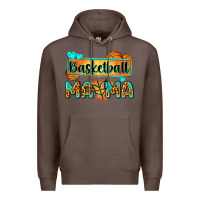 Coffee basketball mama with leopard Premium Hoodie - Zillion Design Studio