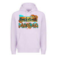 Lilac basketball mama with leopard Premium Hoodie - Zillion Design Studio