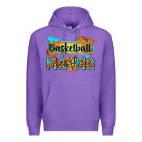 Purple basketball mama with leopard Premium Hoodie - Zillion Design Studio