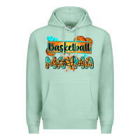 Seafoam basketball mama with leopard Premium Hoodie - Zillion Design Studio