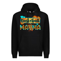 Black basketball mama with leopard Premium Hoodie - Zillion Design Studio