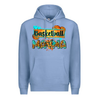 Colony Blue basketball mama with leopard Premium Hoodie - Zillion Design Studio