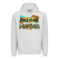 Dove Grey basketball mama with leopard Premium Hoodie - Zillion Design Studio