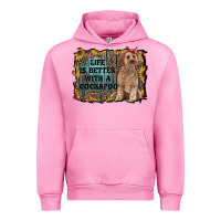 Fuchsia Pink life is better with a cockapoo Urban Hoodie - RanaPortraitStore