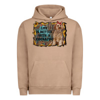 Pigment Burro life is better with a cockapoo Urban Hoodie - RanaPortraitStore