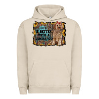 Pigment French Oak life is better with a cockapoo Urban Hoodie - RanaPortraitStore