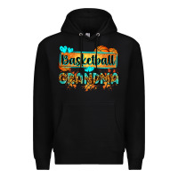 Black basketball grandma with leopard Premium Hoodie - Zillion Design Studio
