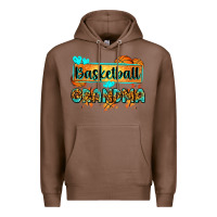 Chestnut basketball grandma with leopard Premium Hoodie - Zillion Design Studio
