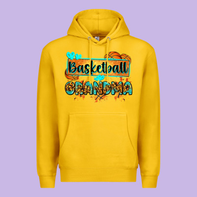 Basketball Grandma With Leopard Premium Hoodie Designed By Zillion Design Studio