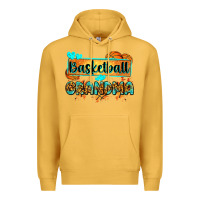Mustard basketball grandma with leopard Premium Hoodie - Zillion Design Studio