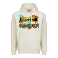 Oatmeal Heather basketball grandma with leopard Premium Hoodie - Zillion Design Studio