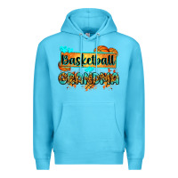 Ocean Blue basketball grandma with leopard Premium Hoodie - Zillion Design Studio