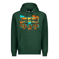 Sports Green basketball grandma with leopard Premium Hoodie - Zillion Design Studio