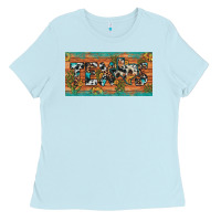 Texas Sunflower Cactus Cowhide Leopard Licence Plate Ladies Tee | Teevron