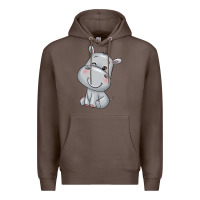 Coffee hippo Premium Hoodie - texasbilliewilder