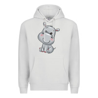 Dove Grey hippo Premium Hoodie - texasbilliewilder
