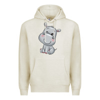 Oatmeal Heather hippo Premium Hoodie - texasbilliewilder