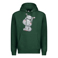 Sports Green hippo Premium Hoodie - texasbilliewilder