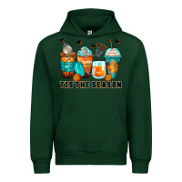 Forest Green tis' the season basketball coffee cups Urban Hoodie - Zillion Design Studio