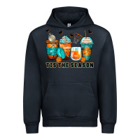 Navy tis' the season basketball coffee cups Urban Hoodie - Zillion Design Studio