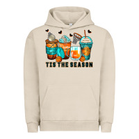 Pigment French Oak tis' the season basketball coffee cups Urban Hoodie - Zillion Design Studio