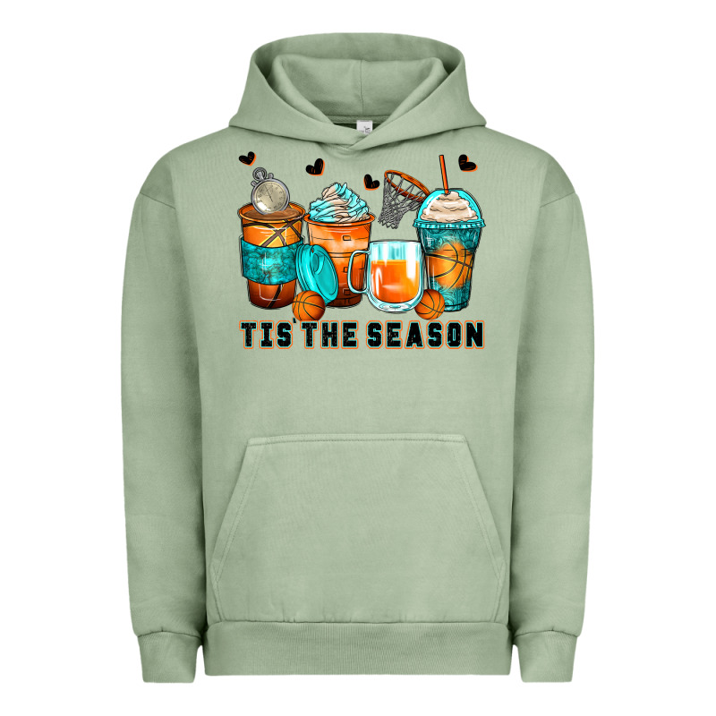 Tis' The Season Basketball Coffee Cups Urban Hoodie by Zillion Design Studio | Teevron