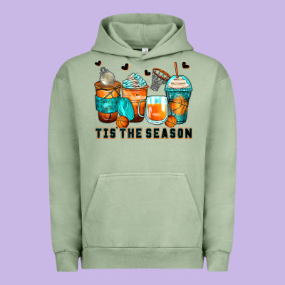 Tis' The Season Basketball Coffee Cups Urban Hoodie Designed By Zillion Design Studio