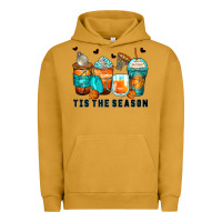 Pigment Peanut Butter tis' the season basketball coffee cups Urban Hoodie - Zillion Design Studio