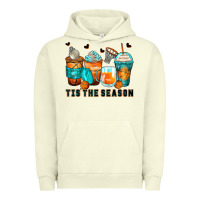 Pigment Pistachio tis' the season basketball coffee cups Urban Hoodie - Zillion Design Studio