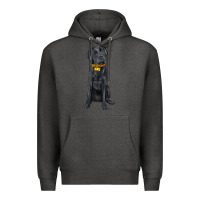 Charcoal Heather labrador retriever with overflow Premium Hoodie - texasbilliewilder