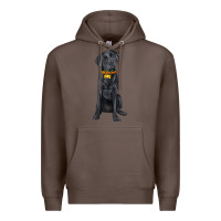Coffee labrador retriever with overflow Premium Hoodie - texasbilliewilder