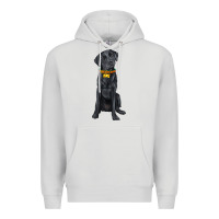 Dove Grey labrador retriever with overflow Premium Hoodie - texasbilliewilder