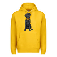 Lemon labrador retriever with overflow Premium Hoodie - texasbilliewilder