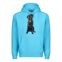 Ocean Blue labrador retriever with overflow Premium Hoodie - texasbilliewilder