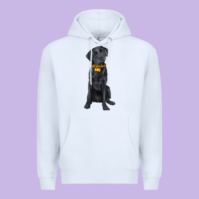 Labrador Retriever With Overflow Premium Hoodie Designed By Texasbilliewilder