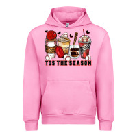 Fuchsia Pink tis' the season baseball coffee cups Urban Hoodie - Zillion Design Studio
