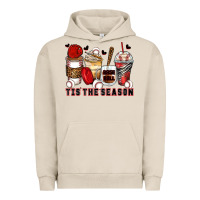 Pigment French Oak tis' the season baseball coffee cups Urban Hoodie - Zillion Design Studio