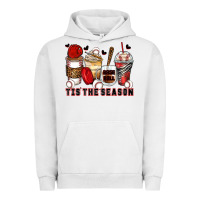 Pigment Lunar Rock tis' the season baseball coffee cups Urban Hoodie - Zillion Design Studio