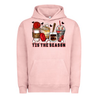 Pigment Salmon tis' the season baseball coffee cups Urban Hoodie - Zillion Design Studio