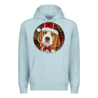 Blue Mist beagle christmas ornament Premium Hoodie - RanaPortraitStore