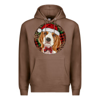 Chestnut beagle christmas ornament Premium Hoodie - RanaPortraitStore