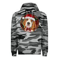 Slate Camo beagle christmas ornament Premium Hoodie - RanaPortraitStore